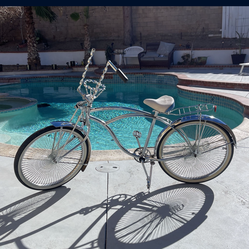 All chrome beach cruiser “low rider style”