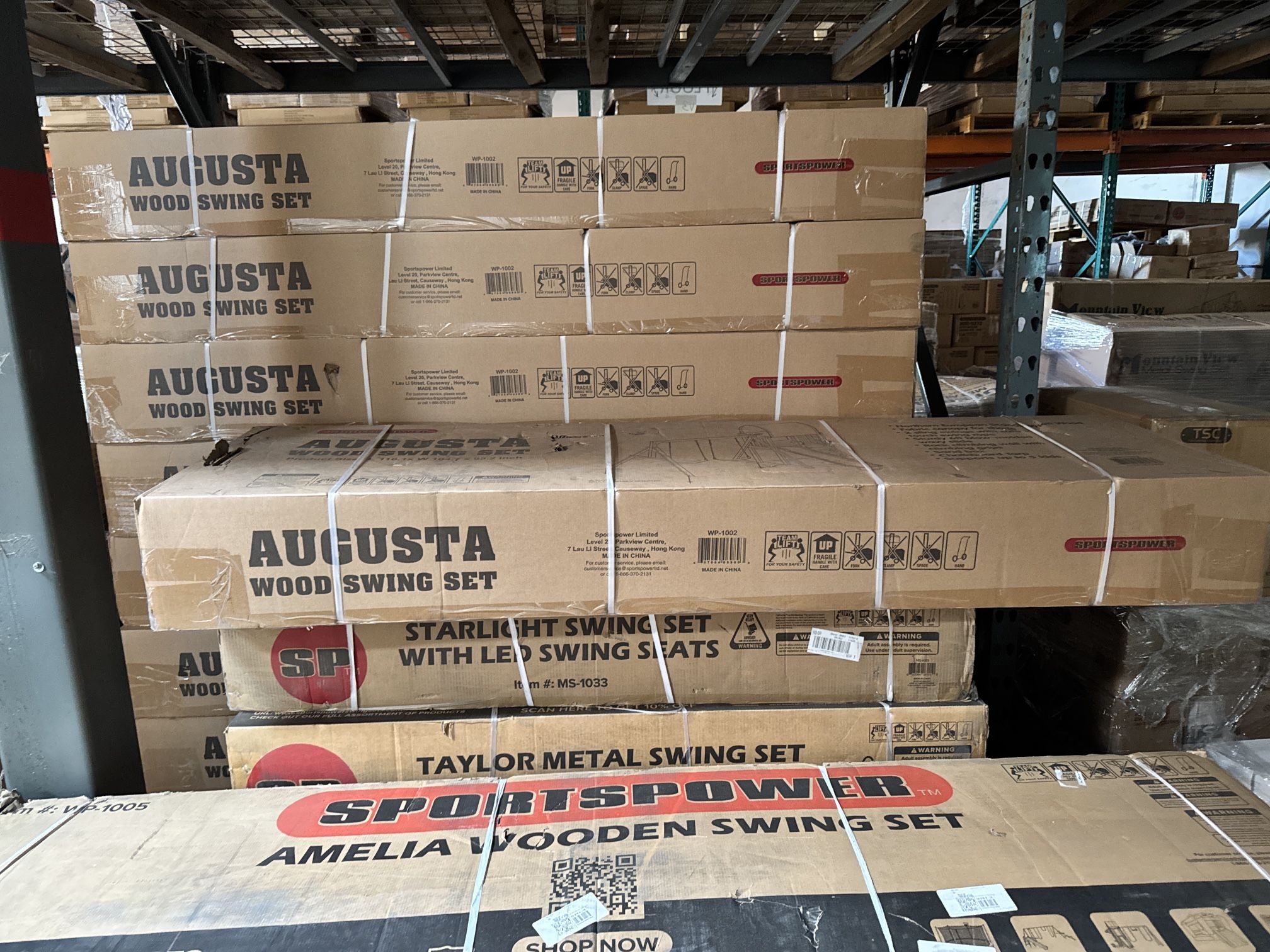 Swing Sets And Trampolines.