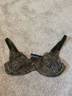Victoria’s Secret Very Sexy Scoop Neck Unlined Bra Green Lace    Size 36C / D80