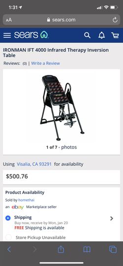 Ironman Ift 4000 infrared therapy inversión table with led lights