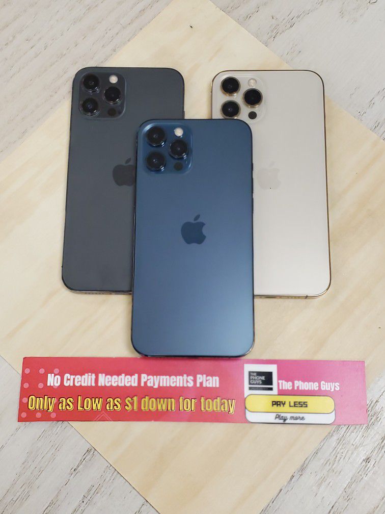 Apple iPhone 12 Pro Max 5G - $1 DOWN TODAY, NO CREDIT NEEDED