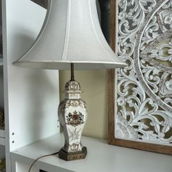 Vintage Early 20c Ginger Jar Table Lamp MCM Urn Chinoiserie Imari Style