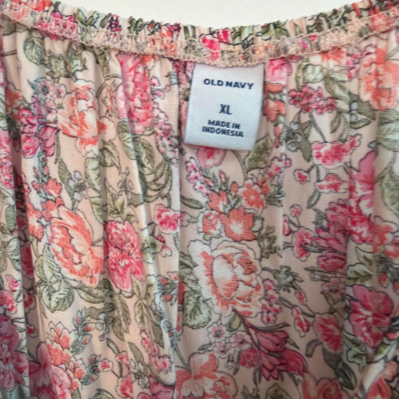 Pink floral mini dress