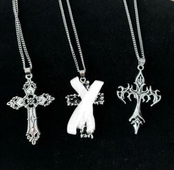 Jewelry  Cross Necklace Street wear Stainless steel