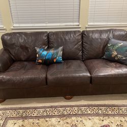 100% Leather Couch、sofa