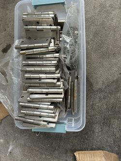 Brushed Nickel Door Hinges