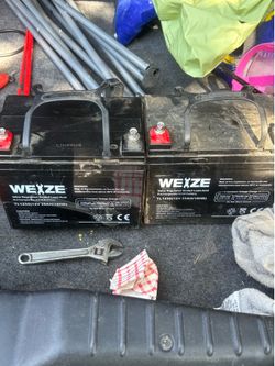 Only a few months old still new power chair battery I have three they cost 150 each