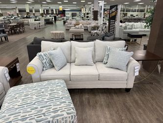 Fusion Tidewater Roll Arm Sleeper Sofa - Ivory | Pull-Out Couch | Hide-A-Bed