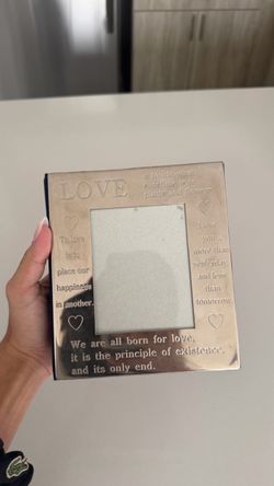 International Silver Company Love Quote Photo Frame