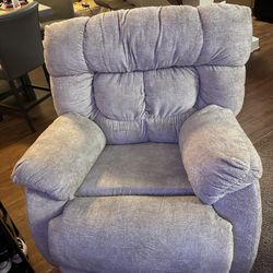 Cream colored recliner