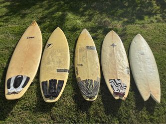 Well kept surfboards