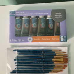 Art Supplies: Paint And Brushes