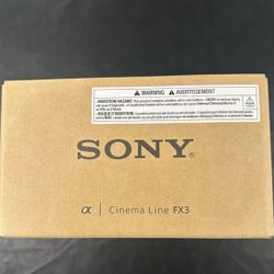 Sony FX3 cinema line full frame camera 