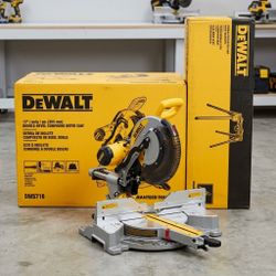 NEW DeWalt 12" Double-Bevel Compound Miter Saw + Heavy Duty Stand