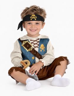 NWT Shipwrecked Pirate Halloween Costume Size: 12-24 Months