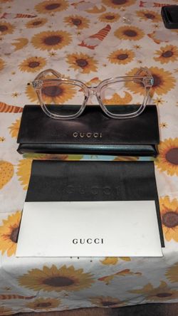 Gucci Clear Frame Eyeglasses with Case