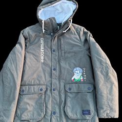 Olive anime dbz trunks coat heavy rare pull over long goku  