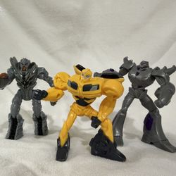 Transformers Bumblebee Megatron Action Figure Collection Yellow Gray Robots