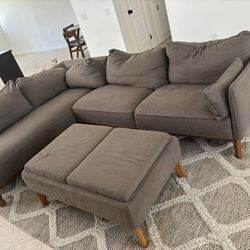 Couch With Ottoman 