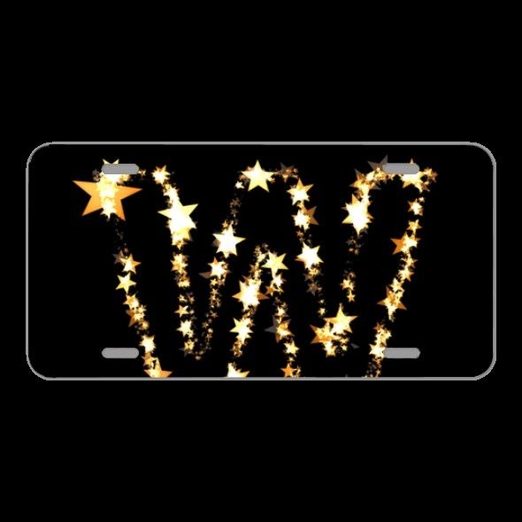 License Plate Novelty Car Front Letters Abc Star Christmas Festive