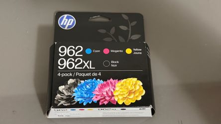 HP 962XL Black 962 Cyan/Magenta/Yellow Ink Cartridges Exp 10/2027 New