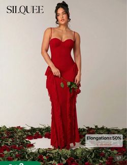 Red Maxi Dress size XS