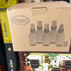 Glass Spray Bottle Set