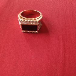 Gold with diamond crystals.