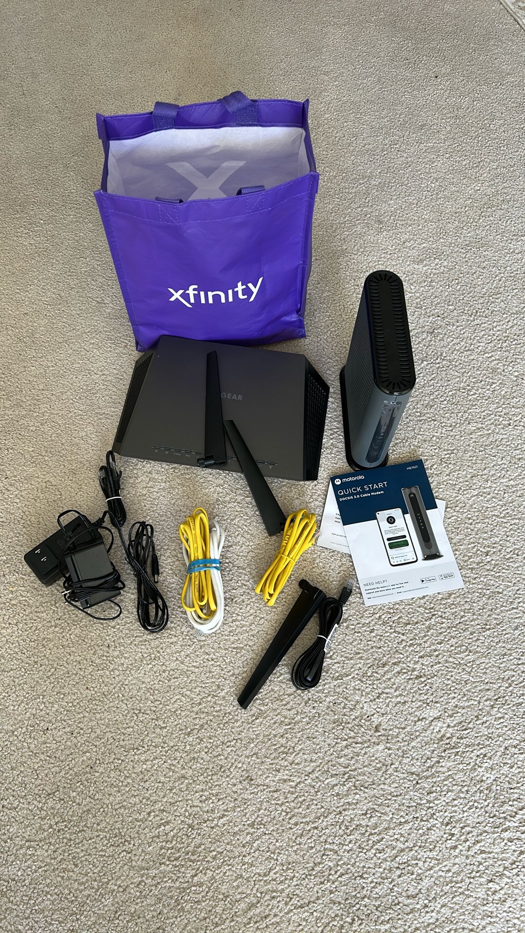 Motorola MB7621+ Netgear AC1900