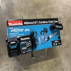Brand New Makita 40v XGT 16” Chainsaw Kit