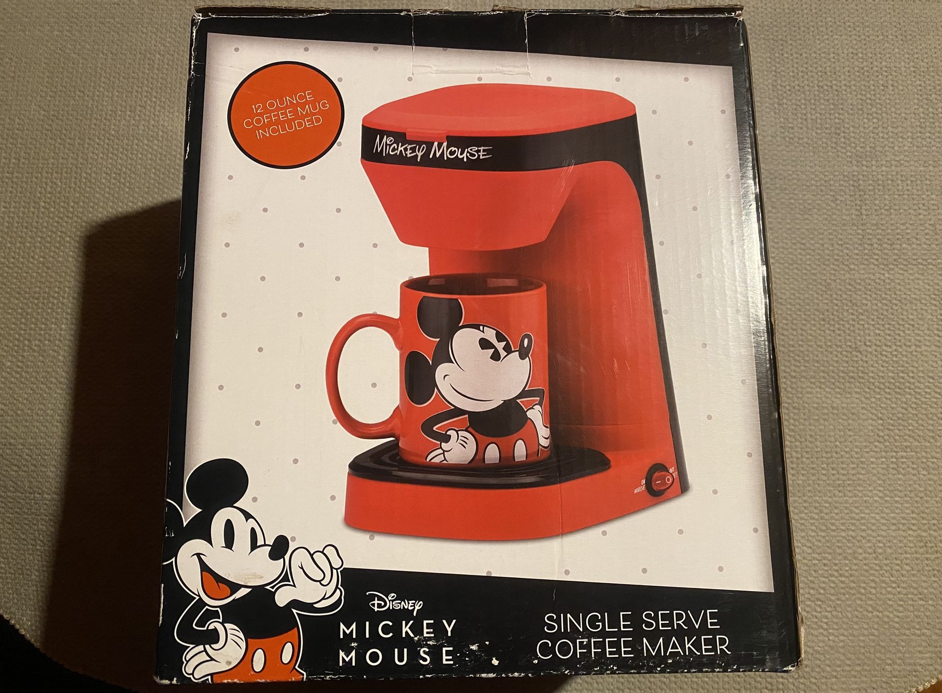 Disney Mickey Mouse Single Serve Coffee Maker