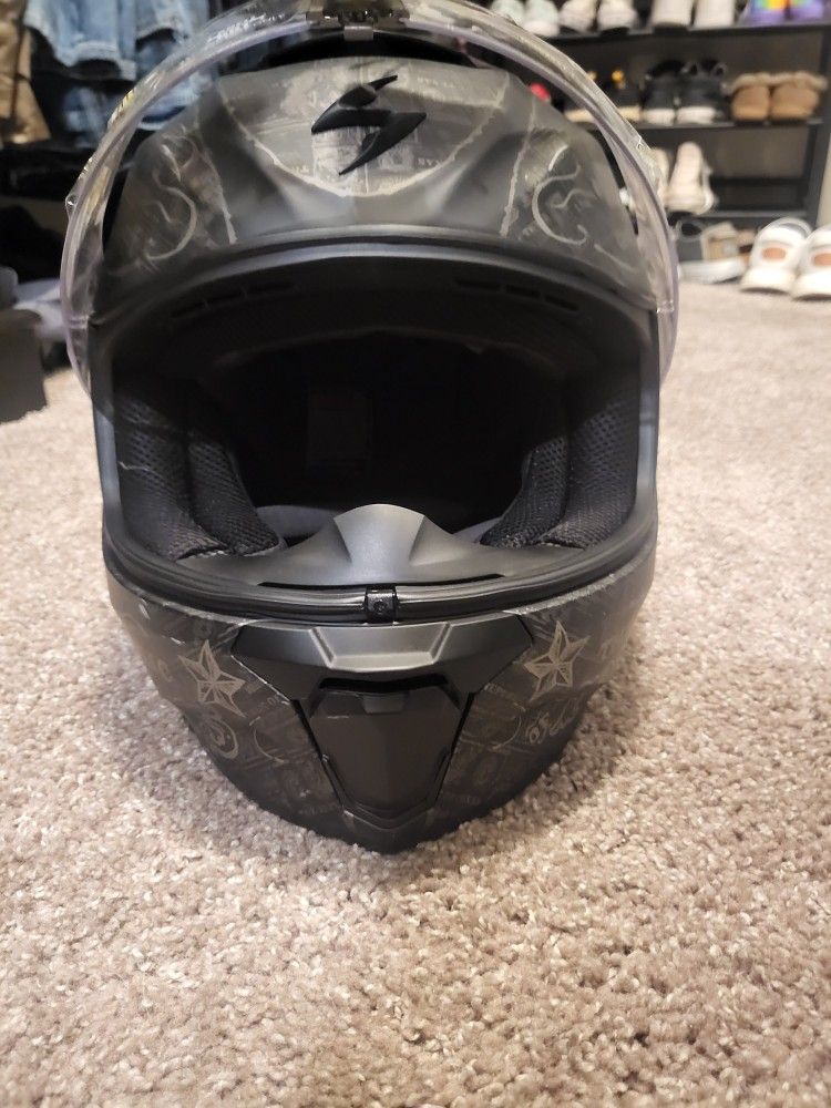 Scorpion Evo Full Faced Motorcycle Helmet 