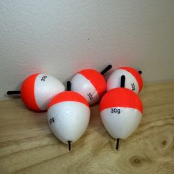 🎣 5 Fishing Floaters – 30g Each 
