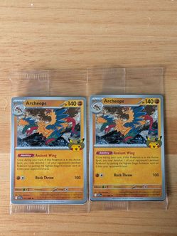 Pokemon Archeops Fossil Museum Exclusive Cards