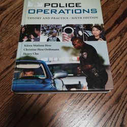 For Sale - Police Operation Text Book 6th Edition