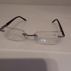 +1.00 Progressive Multifocus Rimless Eyeglasses (37)