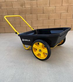 GORILLA CARTS 4 cu. ft. Poly Utility Garden Cart, 300 Ibs. Capacity