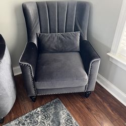 Velvet Sofas , Chair, Love Seat All 3 Pieces 