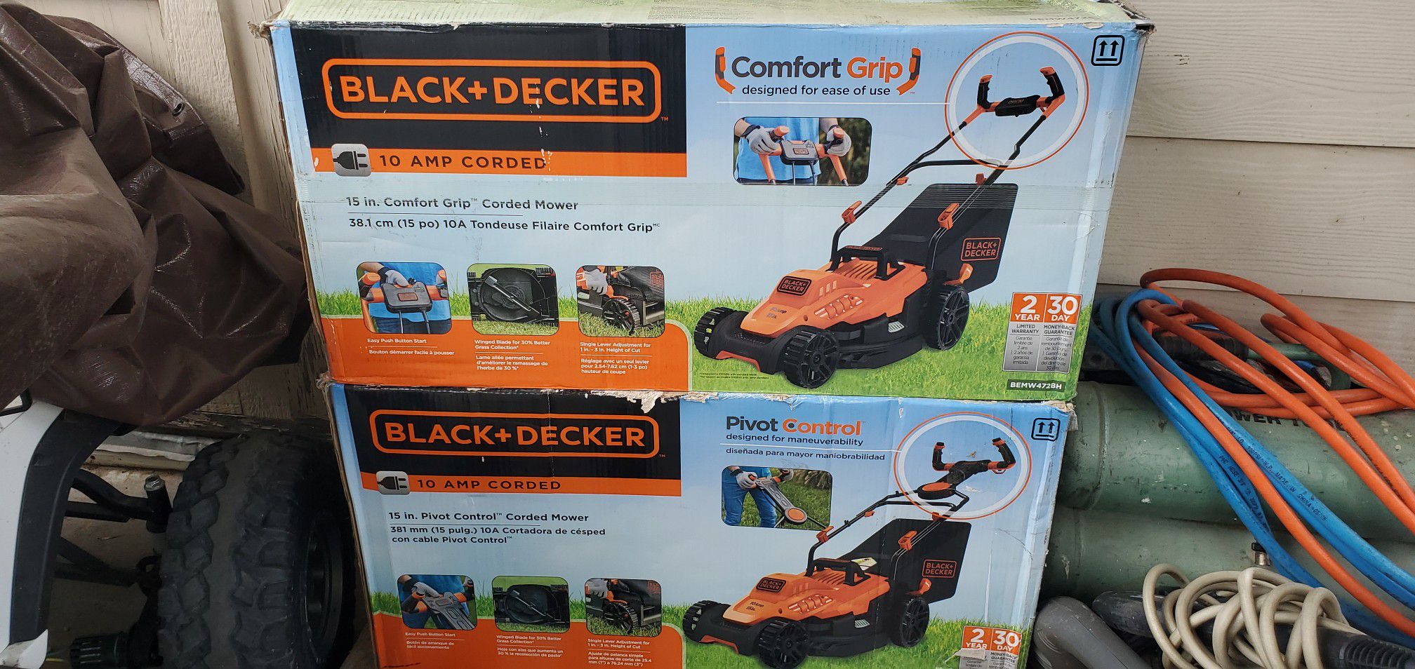Electric lawn mowers