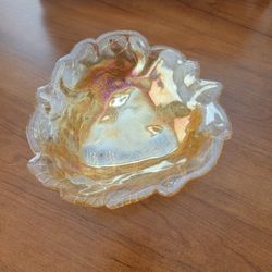Beautiful 1950s carnival glass Bon Bon dish