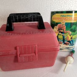 vintage Fisher Price Fishing Tackle Box 