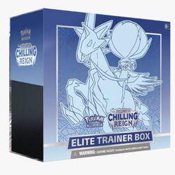 Pokemon Chilling Reign Elite Trainer Box Blue Ice Rider 