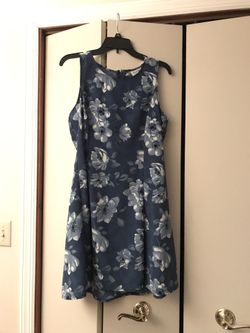 Blue floral sundress