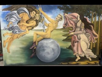 Miley Cyrus Wrecking ball art