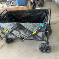  Mac Sports Collapsible Folding Outdoor Utility Wagon, Black