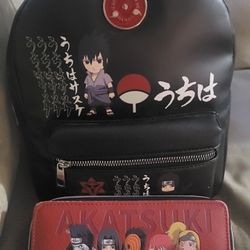 Naruto Mini Backpack And Wallet