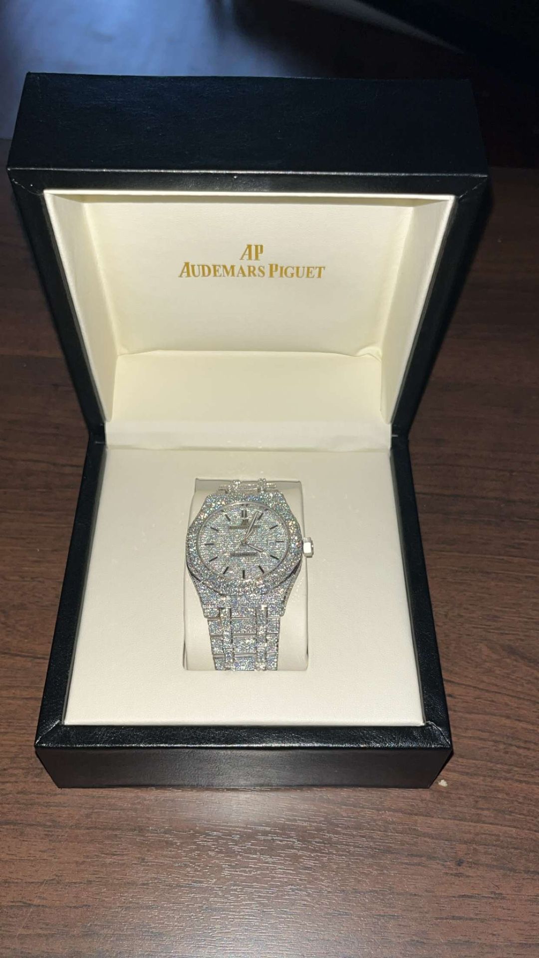 MEN'S VVS MOISSANITE WATCH | 42MM | 16CT BUST DOWN | 14K ICED OUT