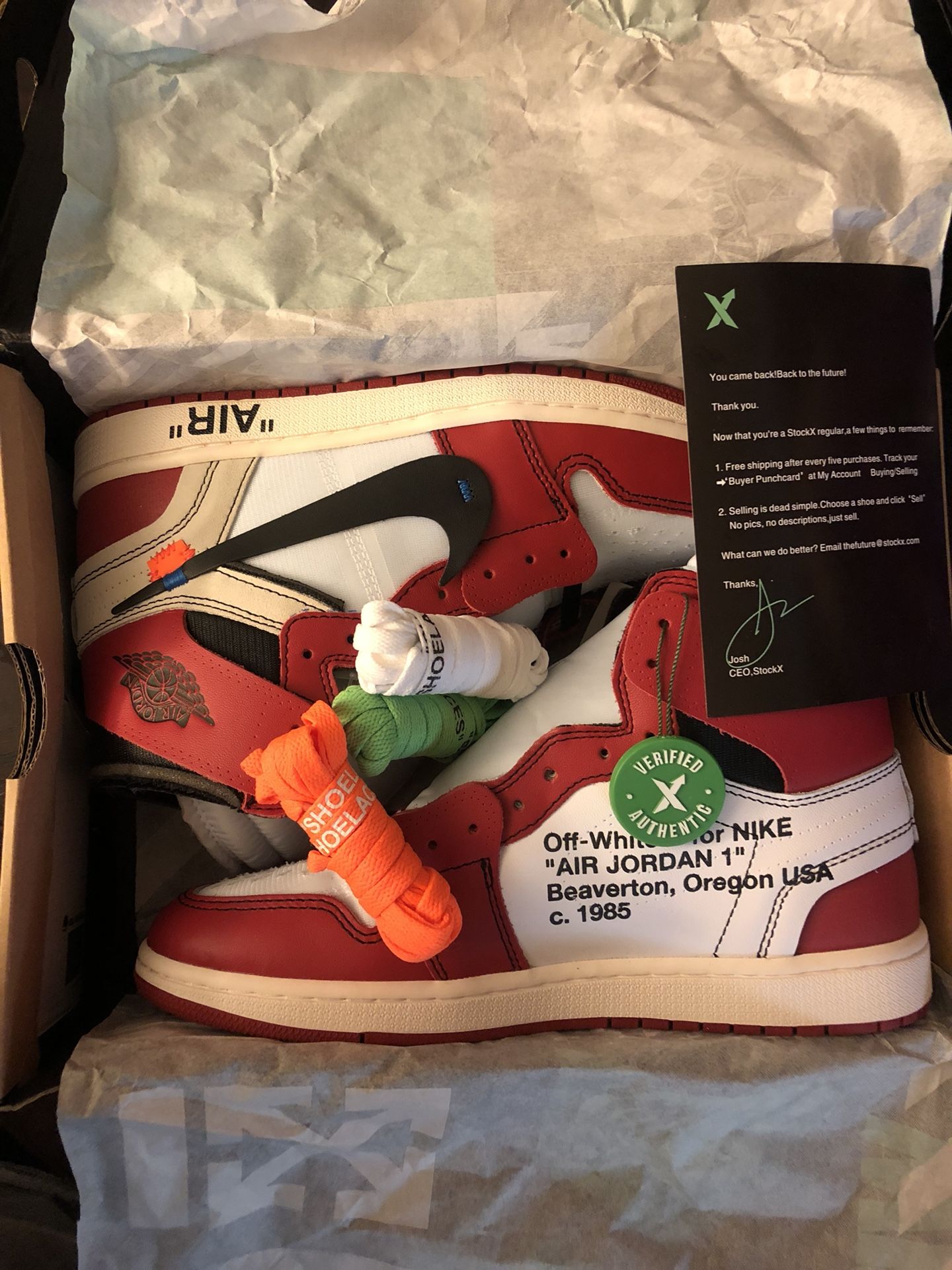 Off White x Jordan 1 “The Ten” Stock x