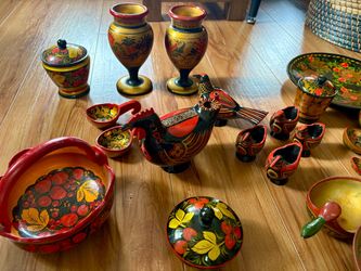 Khokhloma Russian Wooden Collections