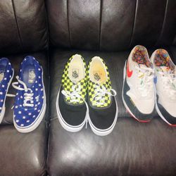 3 Pairs Shoes, Nike Vans Astros